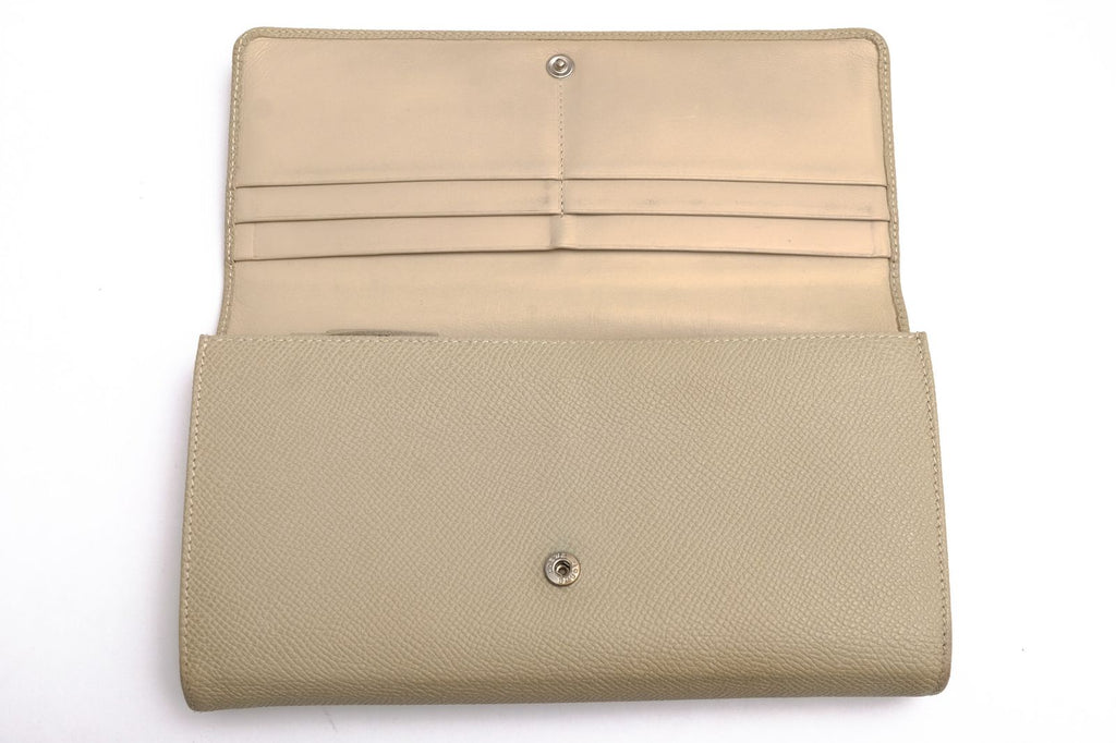 Loewe Wallet Leather Beige Anagram Continental with Coin Purse Bifold — view 5