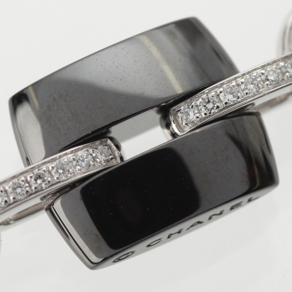 Chanel Ultra Diamond Ceramic Bracelet 18K White Gold Black — view 6