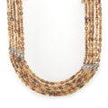 Hermes Manchette Mayon Buffalo Horn Chain Necklace Natural Silver