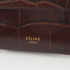 Celine Calfskin Clutch Brown — view 5