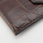 Celine Calfskin Clutch Brown — view 8
