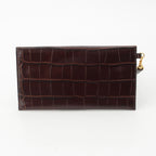 Celine Calfskin Clutch Brown — view 2