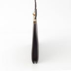 Celine Clasp Mini Leather Shoulder Bag Bordeaux — view 3