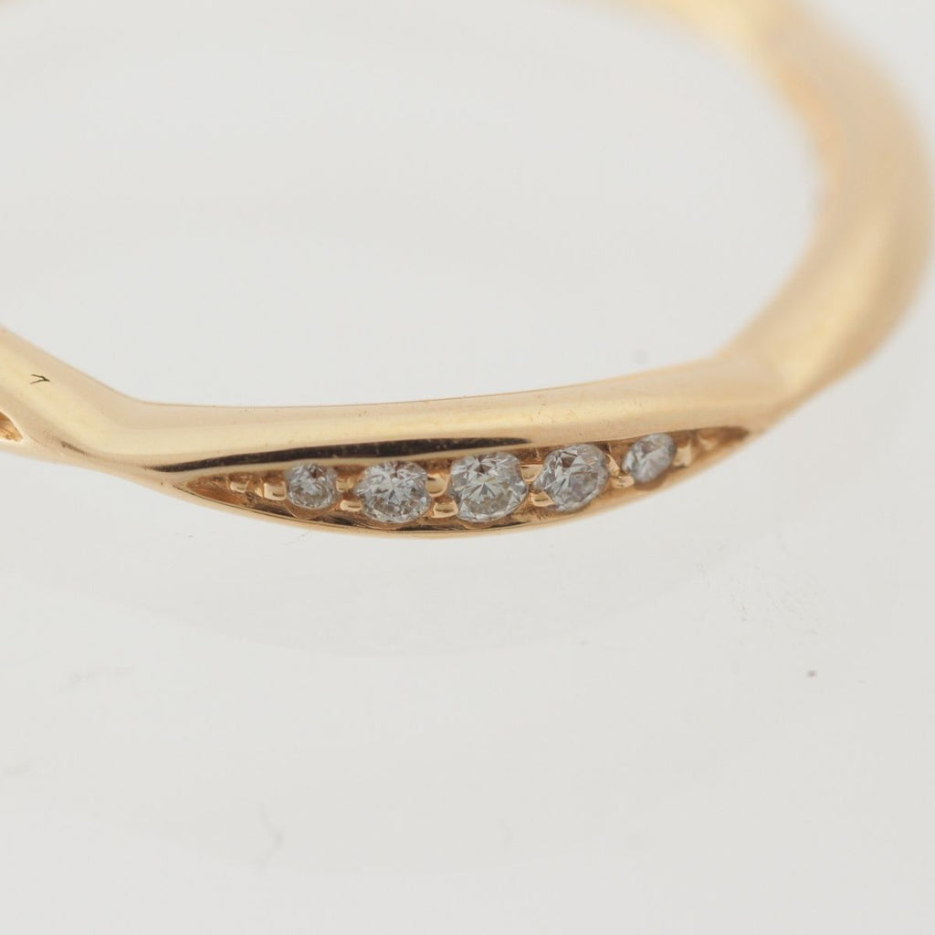 Chanel Camellia Collection Half Eternity Diamond 18K White Gold Ring — view 7