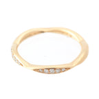Chanel Camellia Collection Half Eternity Diamond 18K White Gold Ring
