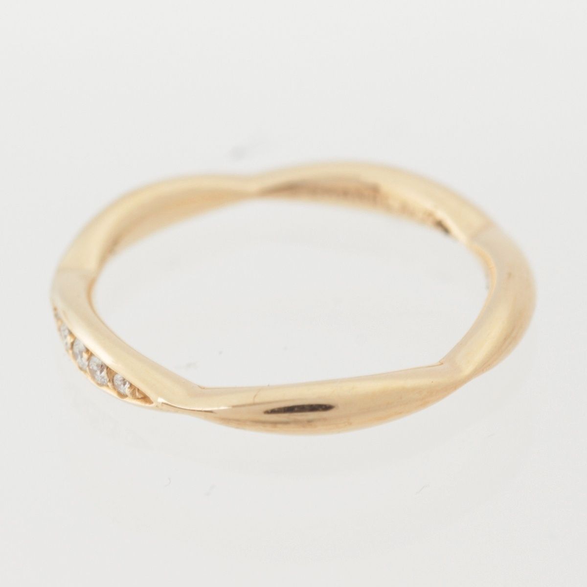 Chanel Camellia Collection Half Eternity Diamond 18K White Gold Ring — view 3