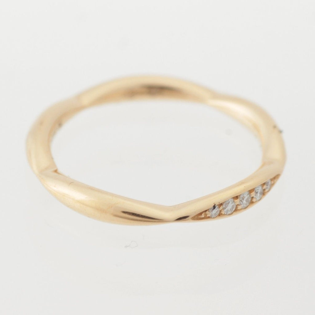 Chanel Camellia Collection Half Eternity Diamond 18K White Gold Ring — view 5