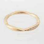 Chanel Camellia Collection Half Eternity Diamond 18K White Gold Ring — view 5
