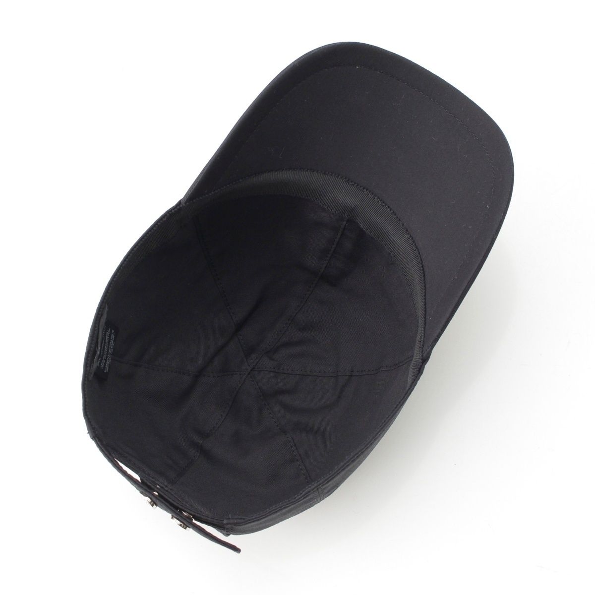 Chanel Cotton Metal CC Logo Cap Hat Black White — view 5