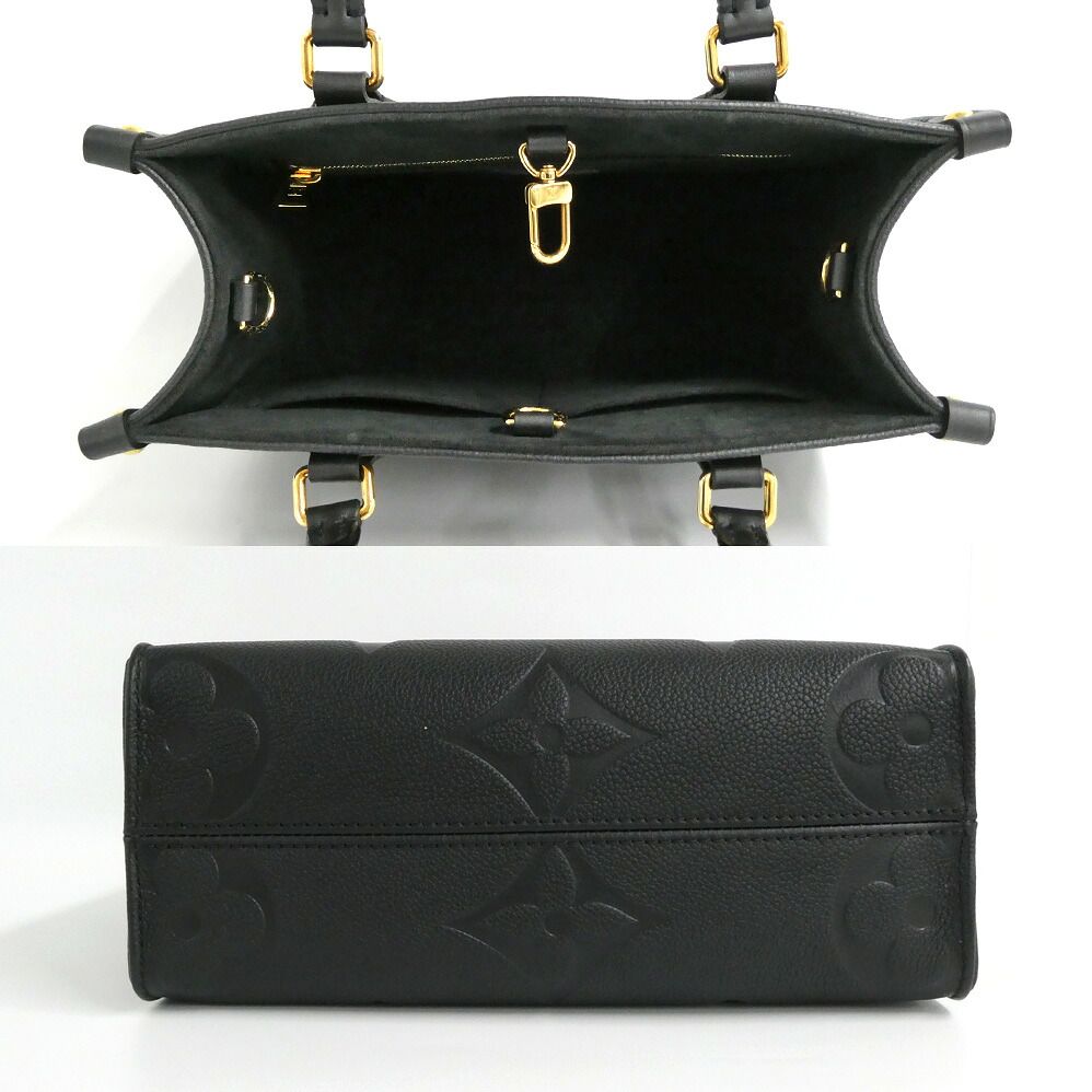 Louis Vuitton On The Go PM Noir Monogram Empreinte Tote Bag 2-Way — view 4
