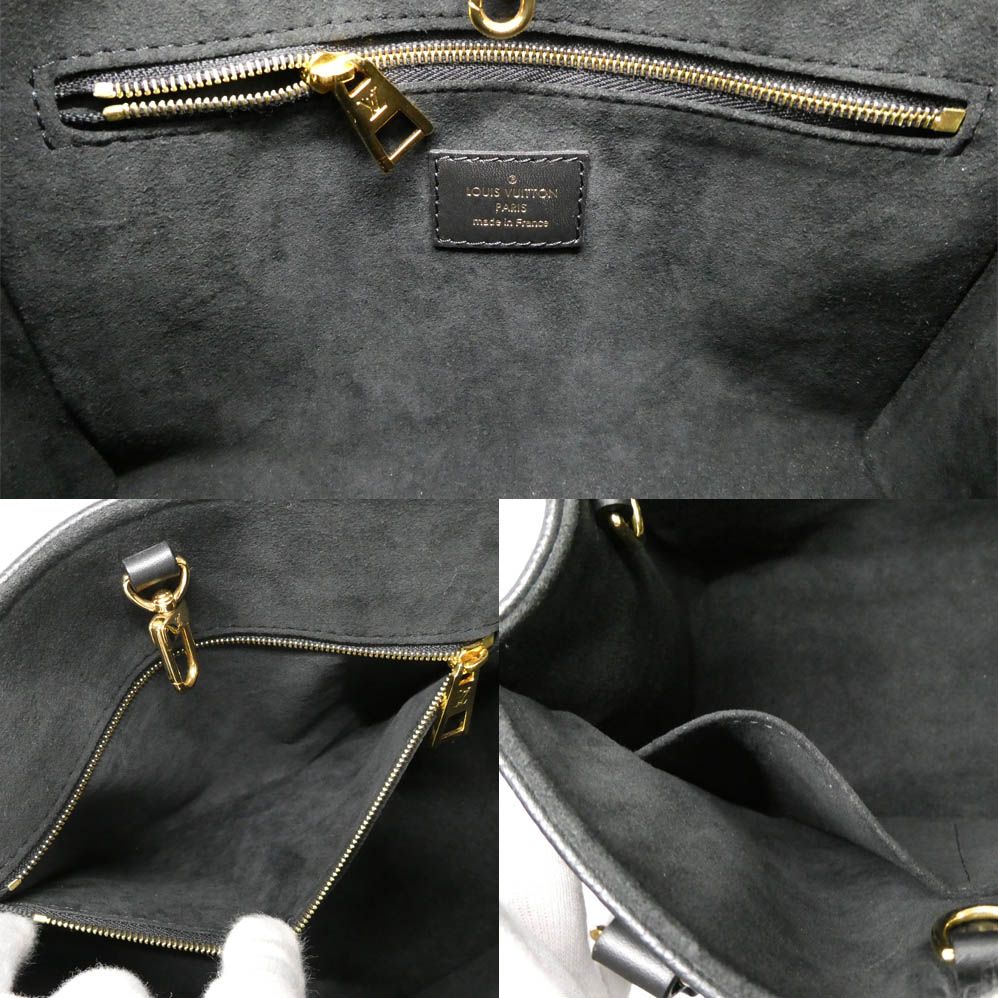 Louis Vuitton On The Go PM Noir Monogram Empreinte Tote Bag 2-Way — view 6