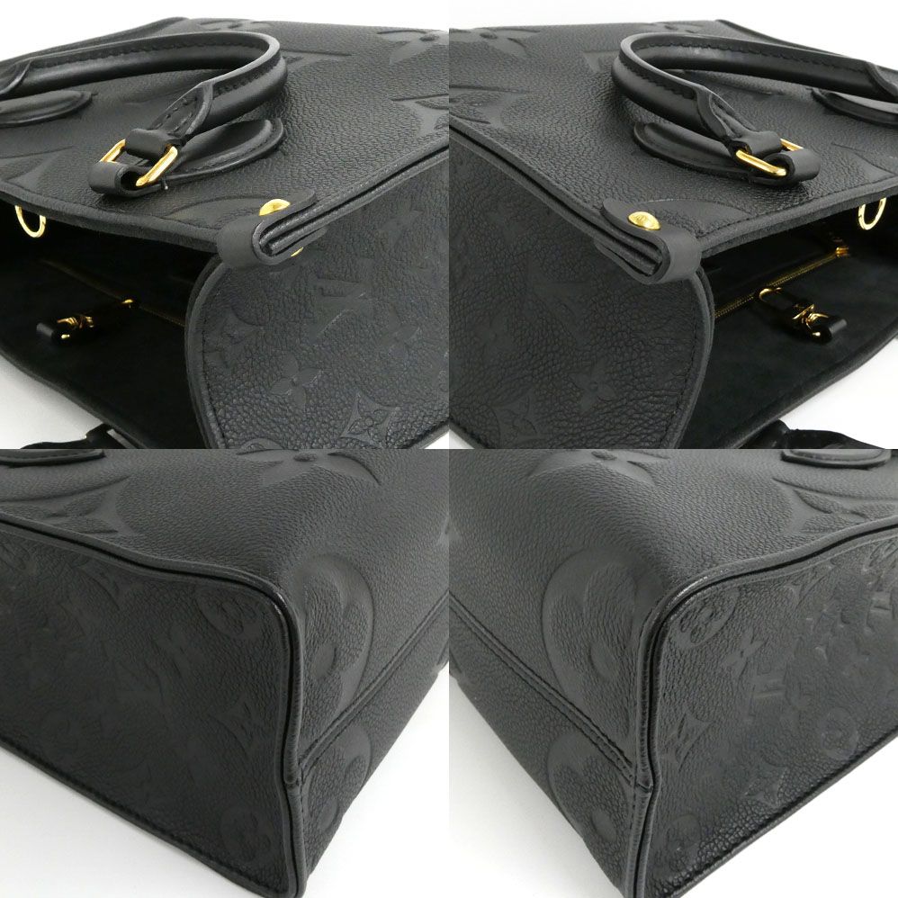 Louis Vuitton On The Go PM Noir Monogram Empreinte Tote Bag 2-Way — view 8