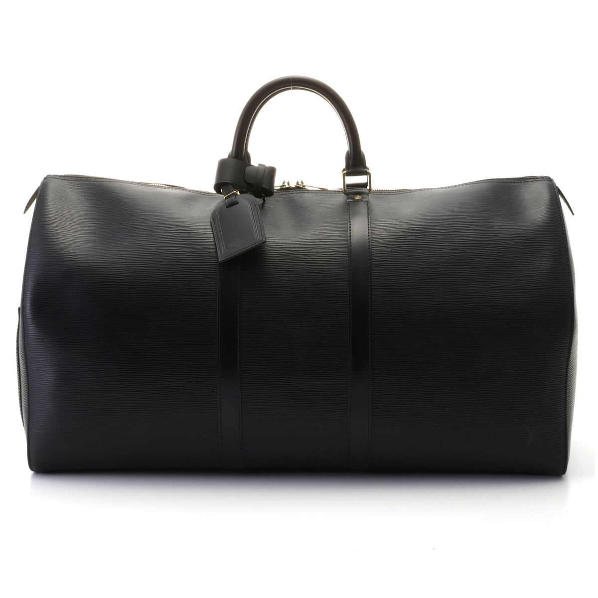 Louis Vuitton Keepall 55 Epi Noir Boston Bag