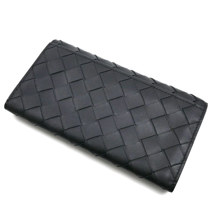 Bottega Veneta Intrecciato Billfold Wallet Black — view 2