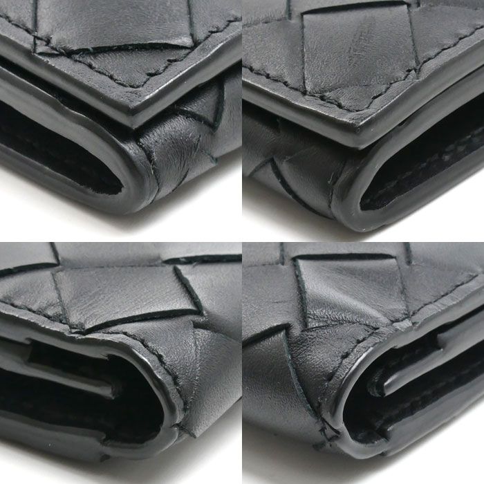 Bottega Veneta Intrecciato Billfold Wallet Black — view 6