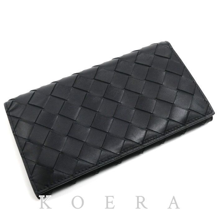 Bottega Veneta Intrecciato Billfold Wallet Black