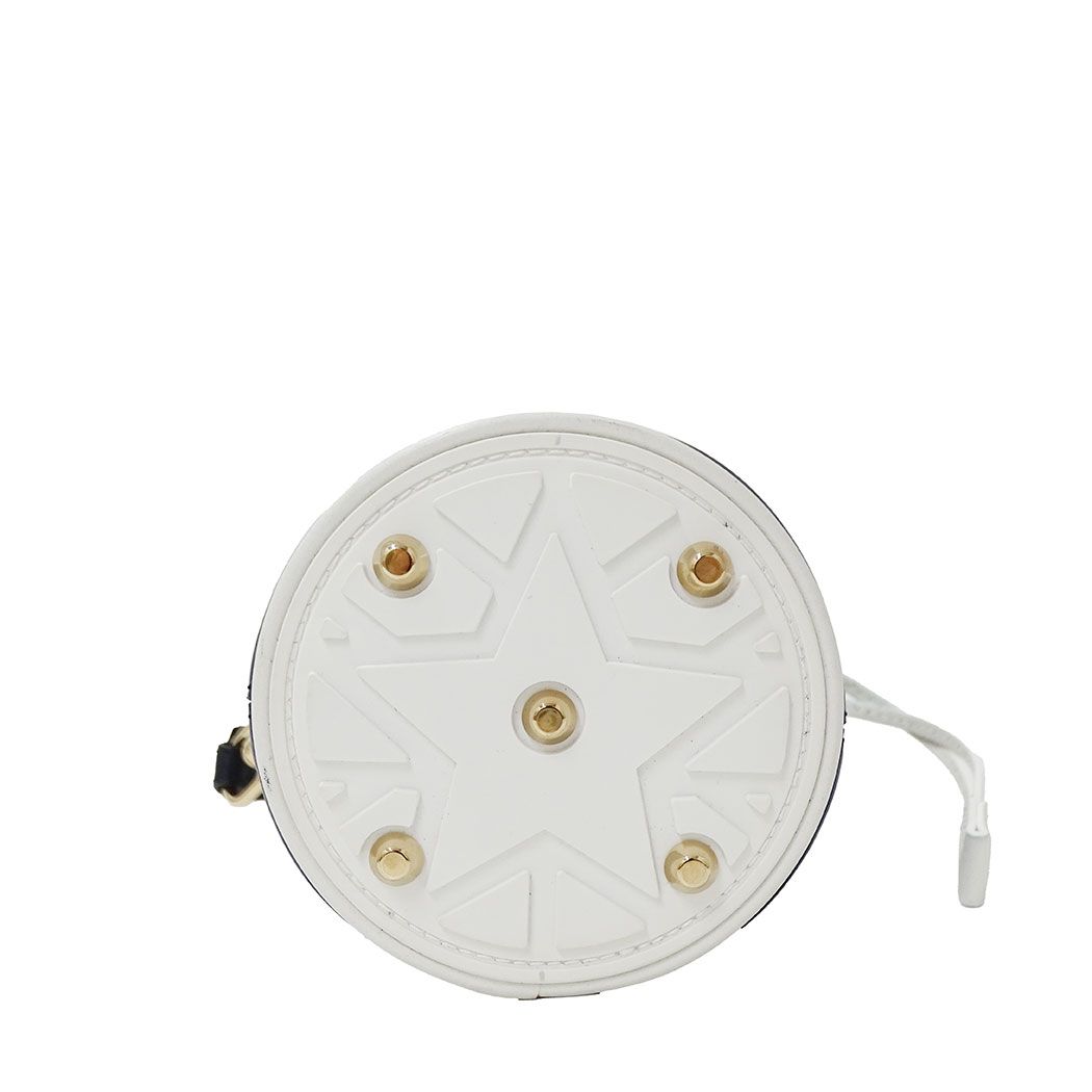 Dior 2-Way Shoulder Bag Leather Vibe Micro Navy White Handle Crossbody Casual — view 3
