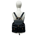 Gucci Vintage Bamboo Leather Backpack Black — view 2