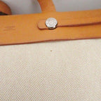 Hermes Herbag Cabas GM Tote Bag Toile H Replacement Beige — view 8