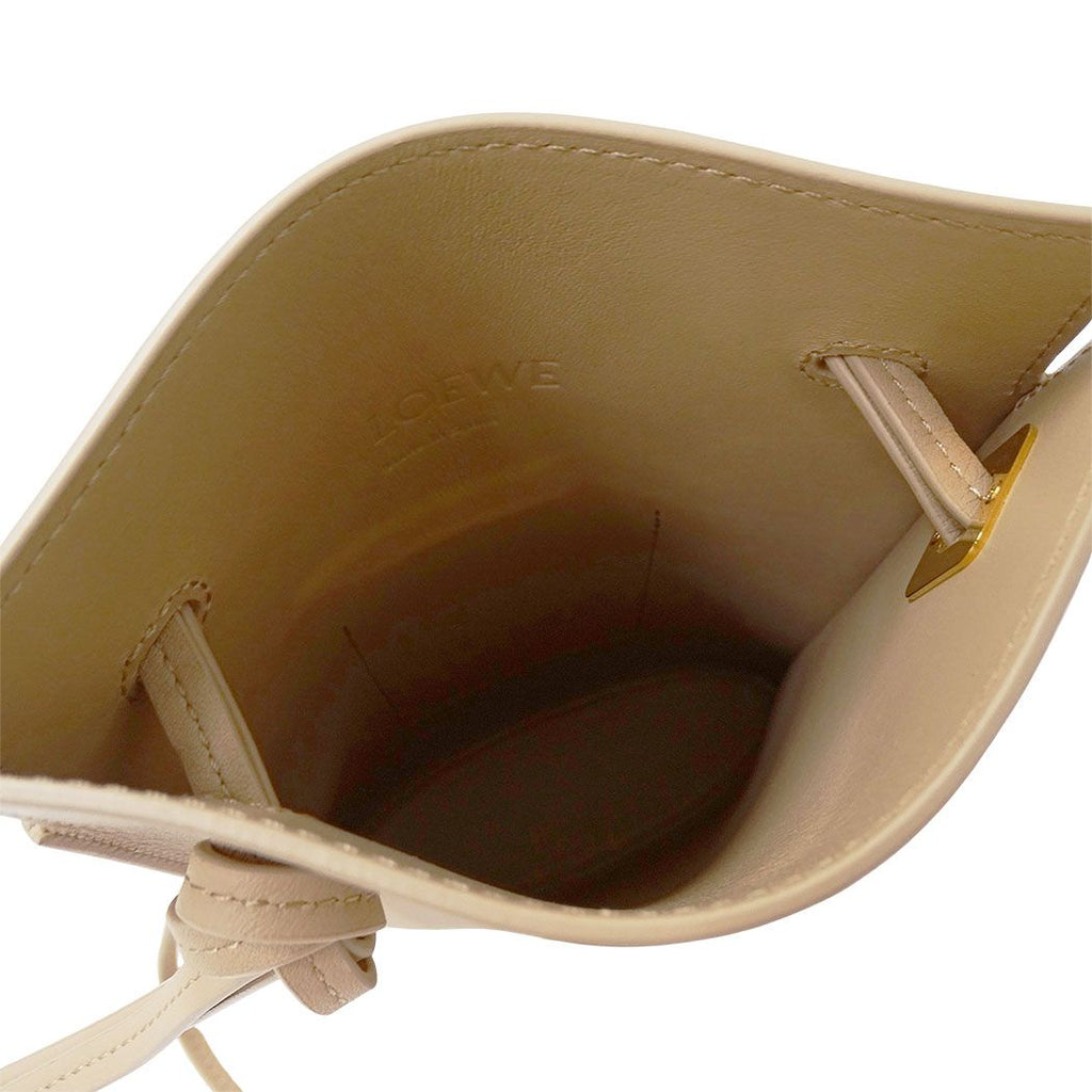 Loewe Shoulder Bag Anagram Leather Dice Pocket Beige Crossbody — view 5