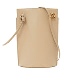 Loewe Shoulder Bag Anagram Leather Dice Pocket Beige Crossbody