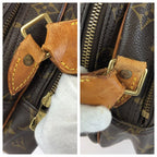 Louis Vuitton Monogram Reporter PM Brown Gold Leather Shoulder Bag — view 6