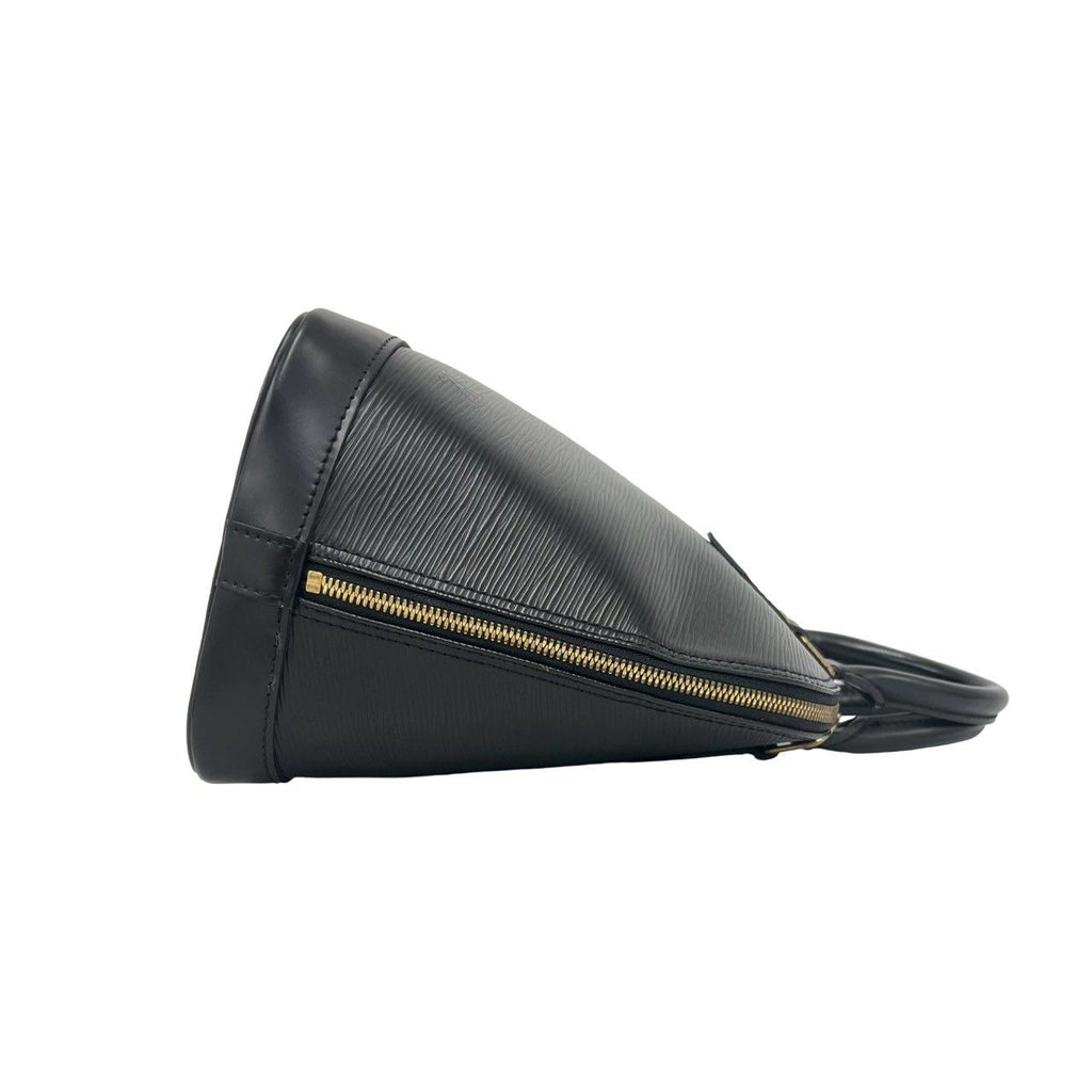 Louis Vuitton Vintage Alma Epi Leather Mini Boston Bag Noir with Key — view 6