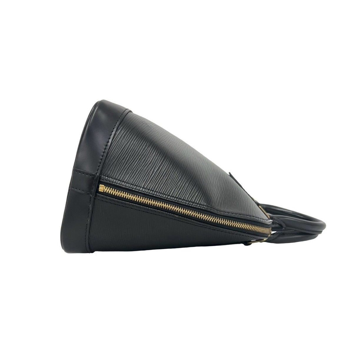 Louis Vuitton Vintage Alma Epi Leather Mini Boston Bag Noir with Key — view 6