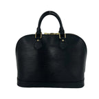 Louis Vuitton Vintage Alma Epi Leather Mini Boston Bag Noir with Key — view 3