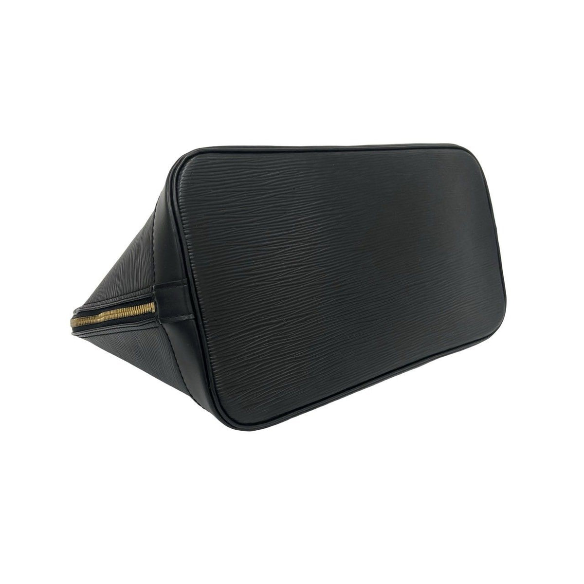 Louis Vuitton Vintage Alma Epi Leather Mini Boston Bag Noir with Key — view 7