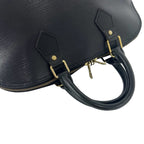 Louis Vuitton Vintage Alma Epi Leather Mini Boston Bag Noir with Key — view 4