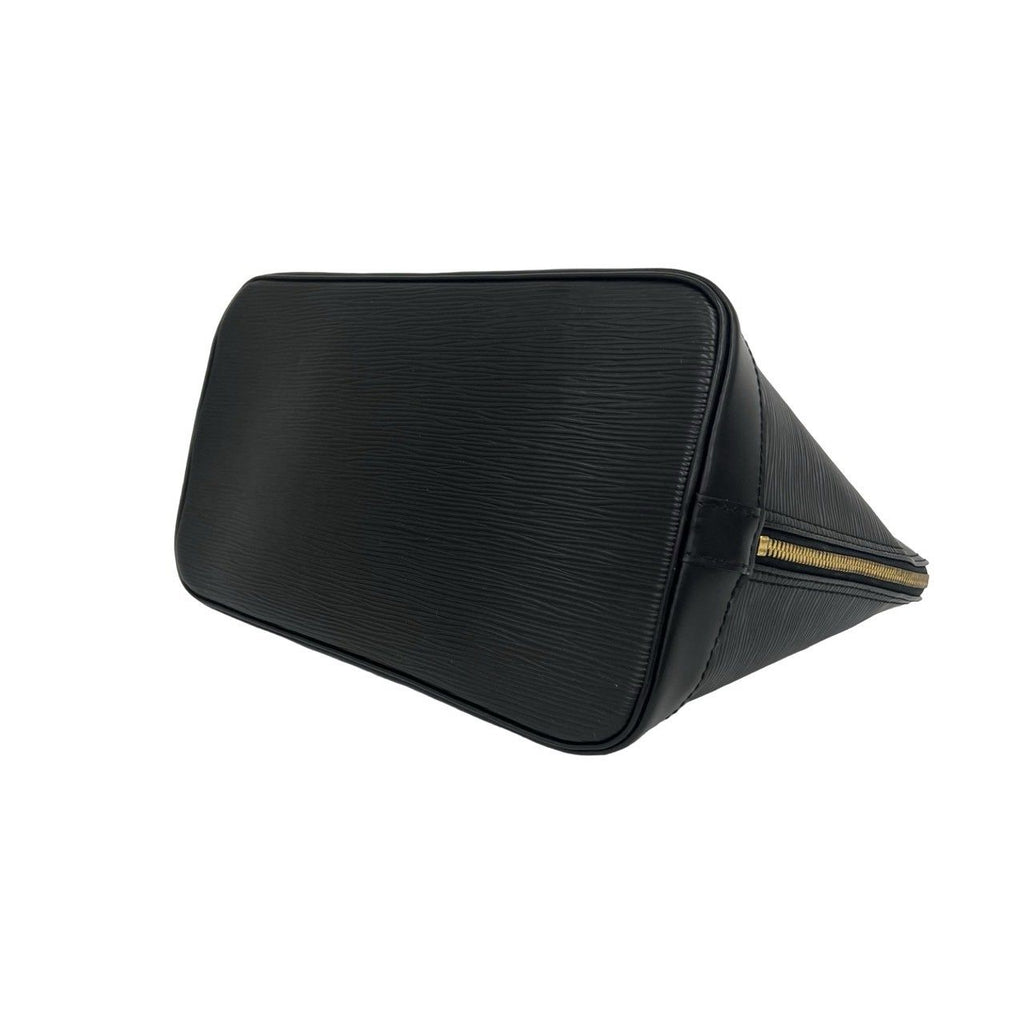 Louis Vuitton Vintage Alma Epi Leather Mini Boston Bag Noir with Key — view 8