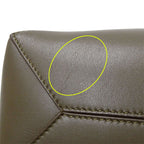 Loewe 2-Way Shoulder Bag Leather Khaki Green Handle — view 8