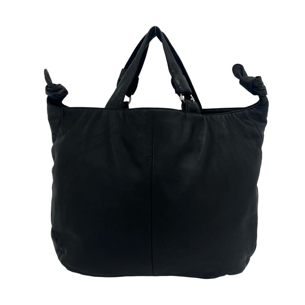 Loewe Anagram Logo Stamp Nappa Leather Tote Bag Black — view 3