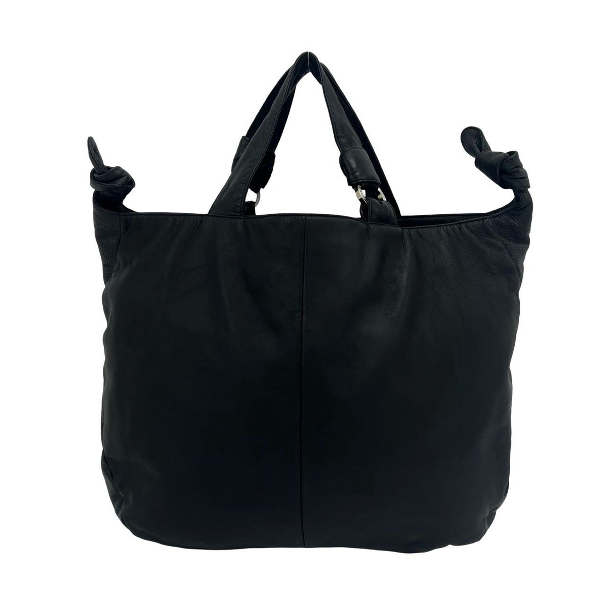 Loewe Anagram Logo Stamp Nappa Leather Tote Bag Black — view 3