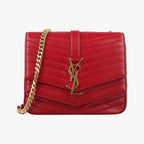 Saint Laurent Sulpis Red Leather