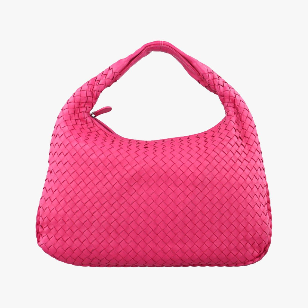 Bottega Veneta Intrecciato Rose Red Lambskin