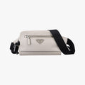 Prada Triangle Logo White Saffiano Leather 56 Handbag