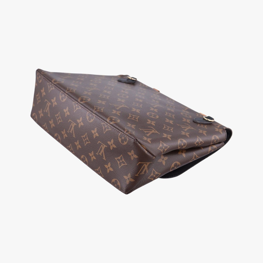Louis Vuitton Marignan Monogram Brown Black Canvas Calfskin — view 6
