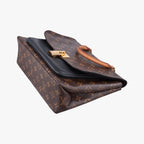Louis Vuitton Marignan Monogram Brown Black Canvas Calfskin — view 4