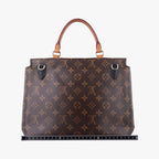 Louis Vuitton Marignan Monogram Brown Black Canvas Calfskin — view 2