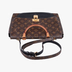 Louis Vuitton Marignan Monogram Brown Black Canvas Calfskin — view 8