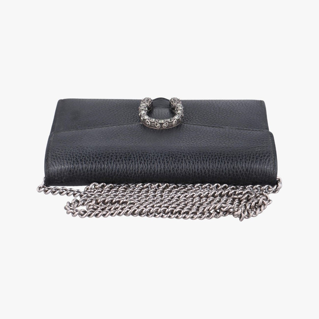 Gucci Dionysus Black Leather Shoulder Bag — view 8