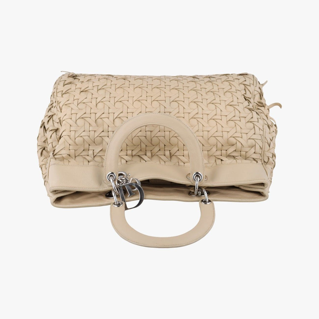 Dior Lady Avenue Tote Bag Beige Lambskin — view 8