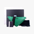 Prada Triangle Green Leather
