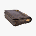 Louis Vuitton Pochette Metis MM Monogram Brown Canvas Handbag — view 6