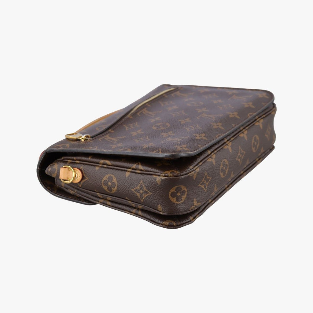 Louis Vuitton Pochette Metis MM Monogram Brown Canvas Handbag — view 7