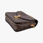 Louis Vuitton Pochette Metis MM Monogram Brown Canvas Handbag — view 4