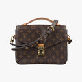 Louis Vuitton Pochette Metis MM Monogram Brown Canvas Handbag