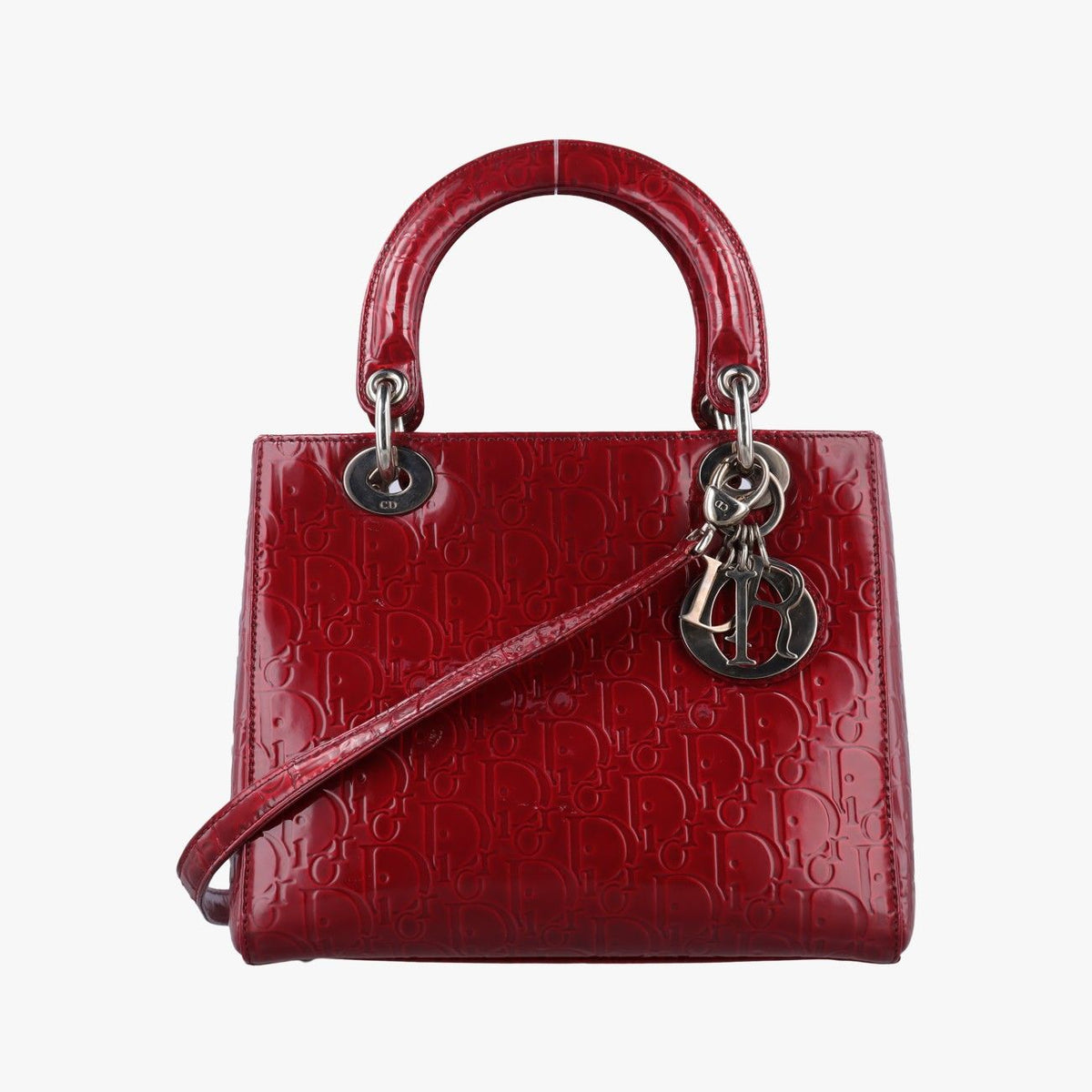 Dior Lady Red Patent Handbag